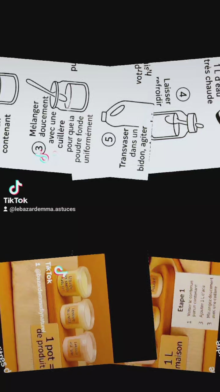 Coffret découverte 7 lessive et 1 cake-vaisselle crème à récurer