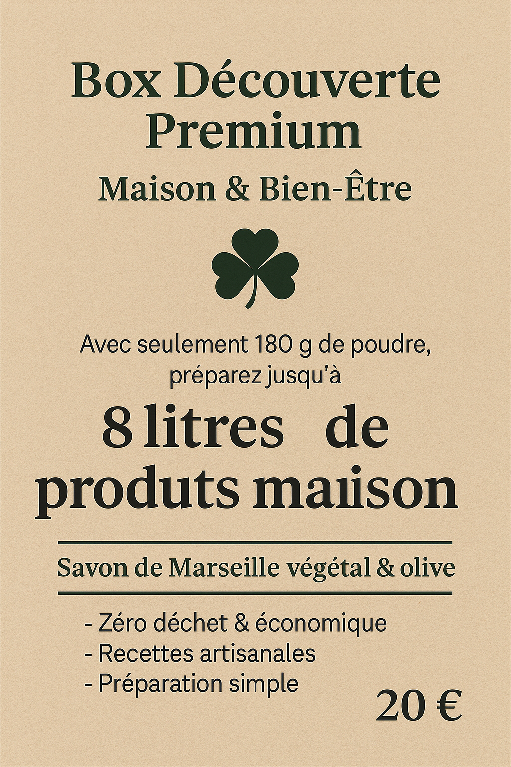 Coffret Découverte – Édition Limitée Noël Performance -  300 machine et 45 utilisation de nos  poudre  multi-usage 

Artisanat local • Le Bazar d’Emma